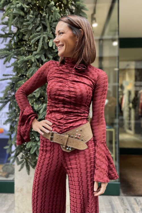 Maglia cherry  manica campana
