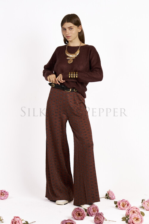 Pantalone Palazzo Margherita noce