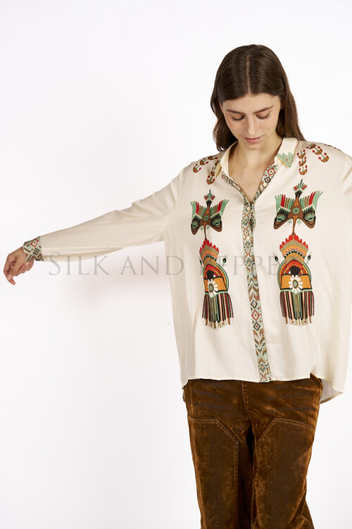 Camicia Western Crema