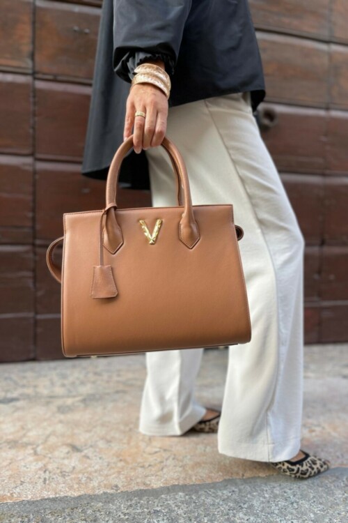 Borsa bauletto cuoio v dinamico