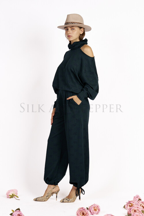 Pantalone double Use Roar petrolio