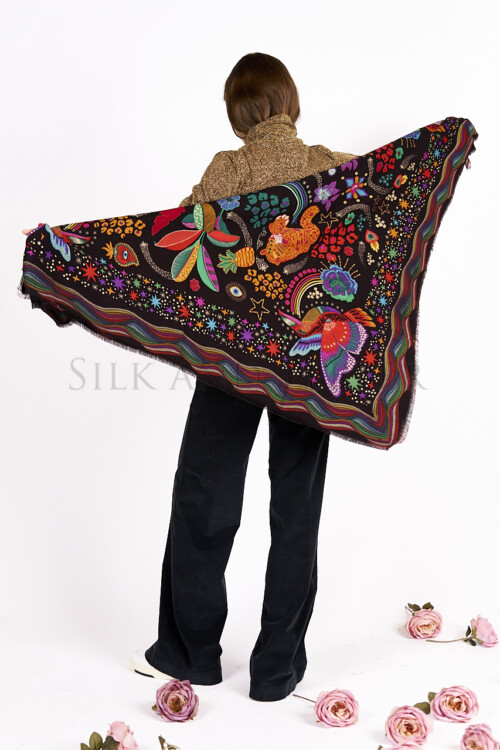 Foulard grande nero