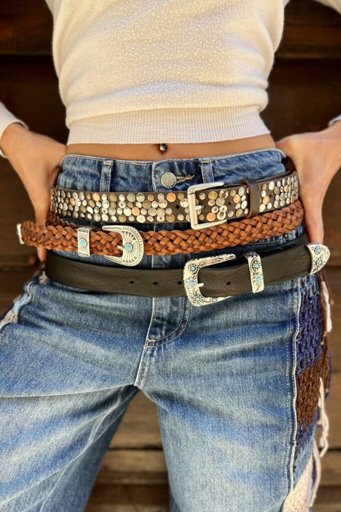 Cintura Cinta Donna In Vera Pelle Made In Italy Cuoio Casual Classica Regolabile Bordeaux 8057803920112 - Foto 7