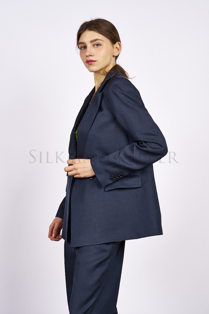 Blazer Doppiopetto Blu Navy da Silk and Pepper