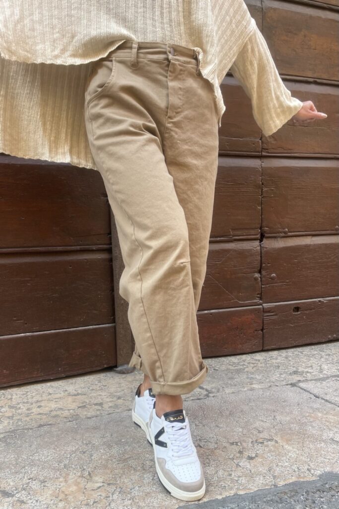 Jeans Balloon Beige da Silk and Pepper